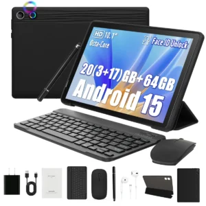 10.1 Inch Android 15 Tablet 8 Core Tablets 20GB+64GB