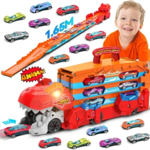 Dinosaur 3-In-1 Transport Truck Car Toys for boys
