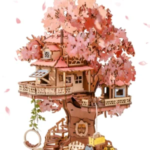 Robotime Rolife Sakura Tree House 3D Wooden Puzzle